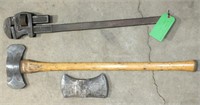 TRUE TEMPER -PERFECT-DOUBLE BIT AXE WITH KNOT