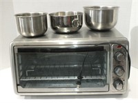 HAMILTON BEACH TOASTER OVEN AND MIXING BOWLS
