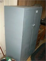 2-door metal wardrobe (40" w x 65" h x 20" d)