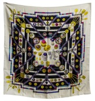 HERMES SILK SCARF, 'PETITE MAIN' PATTERN