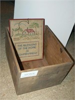 Large wooden explosives box, House Blessing