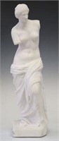 MARBLE SCULPTURE VENUS DE MILO, 19.75"H