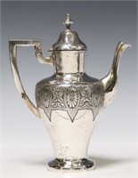 PORTUGUESE 833 SILVER DEMITASSE COFFEE POT