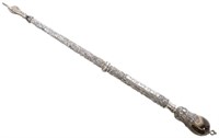 JUDAICA SILVER & AGATE YAD TORAH POINTER