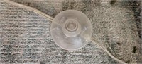 11 - FLOOR LAMP W/ GLASS SHADE 58"T