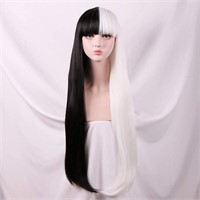NEW $39 White & Black Wig