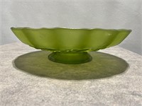 1960s frosted glass fruit bowl
