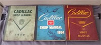 (3) Vintage 1950's Cadillac Shop Manuals.