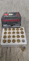 20 Rounds Winchester 380 Auto Ammo