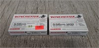 40 Rounds Winchester 5.56mm Ammo Factory Sealed
