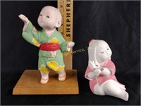 Vintage Toyo Hakata Doll Painted Japan Bisque