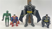 Super hero action figures - Superman, Batman,