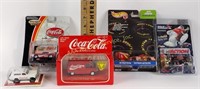 Assorted Coca-Cola diecast cars NIP