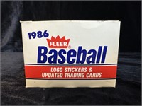 1986 Fleer Baseball Logo Stickers & Trading Cards