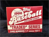 1986 Topps Baseball Traded Series