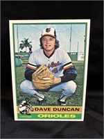 1976 Dave Duncan Orioles Topps Card