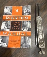 DISSTON VINTAGE TRY SQUARE, 8 IN BLADE & CATALOG