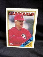 1988 Topps Whitey Herzog Cardinals Card
