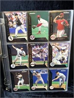 Folder of Pinnacle Baseball Cards