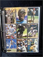 Folder Of Pinnacle Baseball Cards 1994