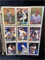 Folder Of Donruss 1992 Baseball Cards