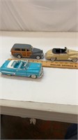 Lot of Three Die-Cast Antique Cars