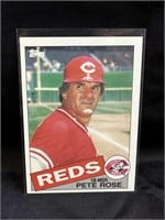 1985 Topps Pete Rose Reds Card