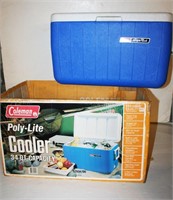Coleman Poly-Lite 34 qt Cooler w/ Original Box