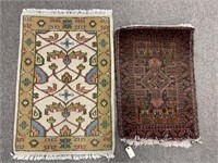 Bluch Persian and wool Indian mats