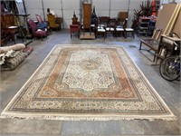 Room size hand knotted rug