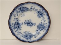 Delicate floral flow blue plate
