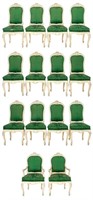 Venetian Rococo Revival Dining Chairs, 14