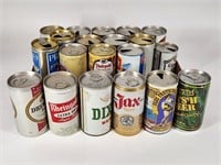 ASSORTED LOT OF FLAT TOP BEER CANS