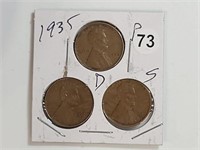Group  Lincoln  wheat cent    rtrd1073