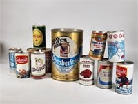 ASSORTED LOT OF FLAT TOP BEER CANS