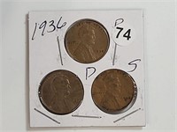 Group  Lincoln  wheat cent    rtrd1074