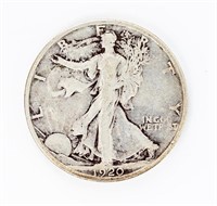 Coin 1920-S  Walking Liberty Half Dollar VF