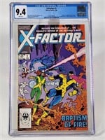 1986 X-FACTORY COMIC BOOK NO. 1 CGC 9.4