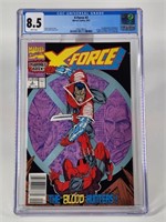 1991 X-FORCE COMIC BOOK NO. 2 CGC 8.5