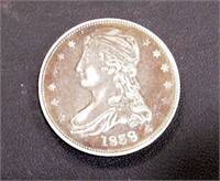 1838 CAPPED BUST HALF DOLLAR