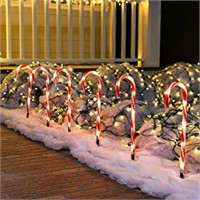 6 PCS CANDY CANE PATHWAY MARKER