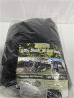 50PERCENT BLACK SHADE CLOTH 10X15FT