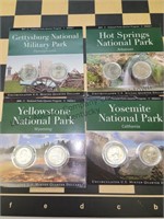 4 sets of National Park quarters new in the