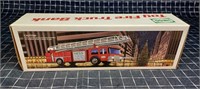 Byron 7 1pc Hess Fire Truck Bank 14x3x5" red