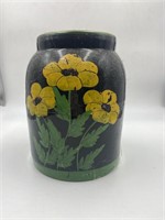 Painted Stoneware Canning Jar/Crock