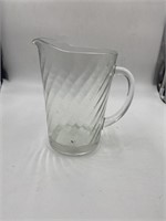 vintage clear glass pitcher