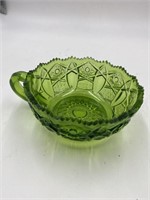 LE Smith green quintec hobstar nappy bowl
