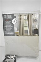 COUTURE BLACK OUT CURTAINS - NEW - TAN