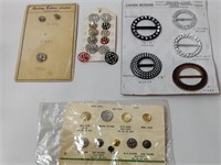 VINTAGE STERLING BUTTON COLLECTION