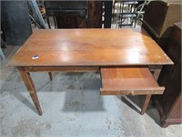 table with pull out writing table